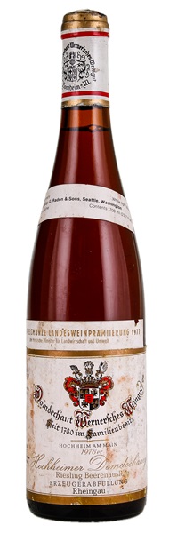 1976 Domdechant Werner'sches Hochheimer Domdechaney Riesling Beerenauslese #2, 750ml