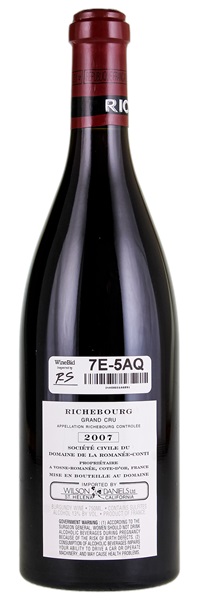 2007 Domaine de la Romanee-Conti Richebourg