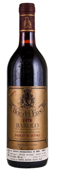 1978 Paolo Scavino Barolo Bric del Fiasc Riserva