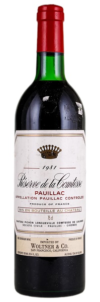 1981 Réserve de la Comtesse, 750ml