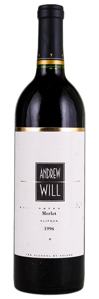 1996 Andrew Will Klipsun Vineyard Merlot