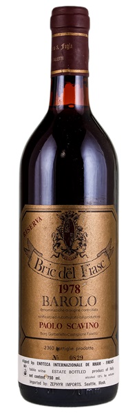 1978 Paolo Scavino Barolo Bric del Fiasc Riserva, 750ml