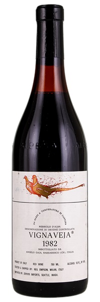 1982 I Fagiani D'Oro di Angelo Gaja Nebbiolo Vigna Veja, 750ml