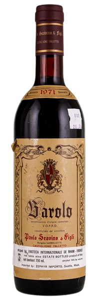 1971 Paolo Scavino Barolo, 750ml