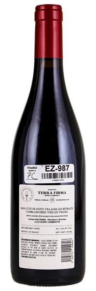 2022 Jerome Galeyrand Cotes de Nuits Villages - Comblanchien Vieilles Vignes Les Retraits