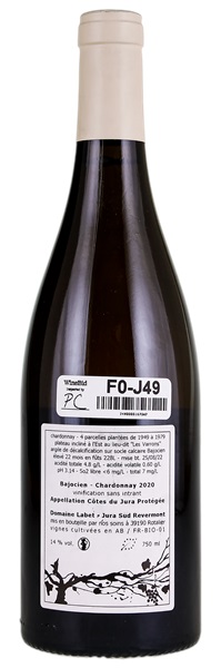 2020 Domaine Labet Chardonnay  Bajocien, 750ml