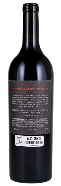 2018 Tusk Estates Cabernet Sauvignon