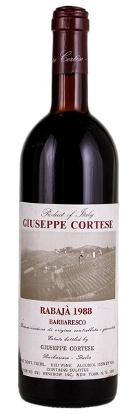 1988 Giuseppe Cortese Barbaresco Rabaja, 750ml