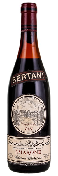 1971 Bertani Recioto della Valpolicella Amarone Classico Superiore, 750ml