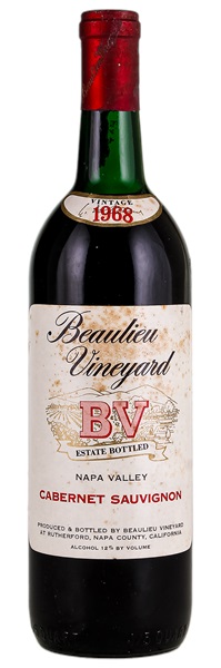 1968 Beaulieu Vineyard Cabernet Sauvignon, 750ml