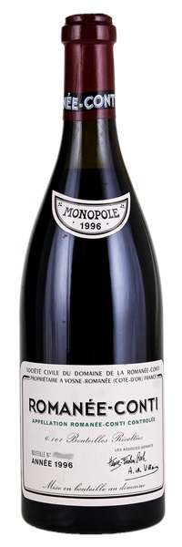 1996 Domaine de la Romanee-Conti Romanee-Conti, 750ml