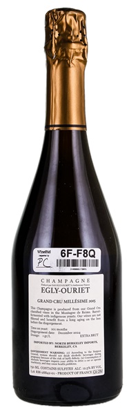 2015 Egly-Ouriet Brut Grand Cru Millésimé, 750ml