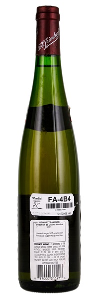 2001 Trimbach Gewurztraminer Selection Grains Nobles, 750ml