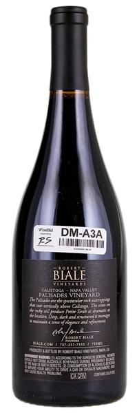 2022 Robert Biale Vineyards Palisades Vineyard Petite Sirah, 750ml