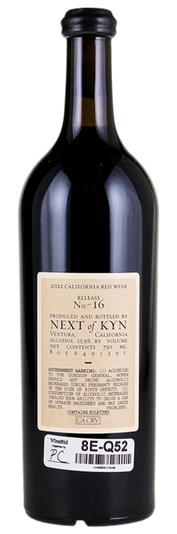 2022 Sine Qua Non Next Of Kyn No. 16 Red, 750ml