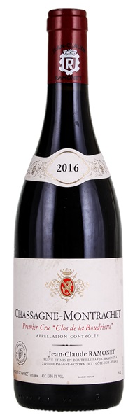 2016 Jean-Claude Ramonet Chassagne-Montrachet Clos de la Boudriotte Rouge