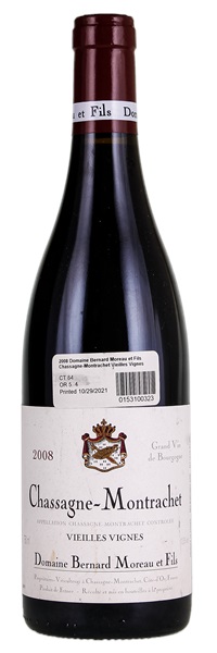 2008 Bernard Moreau Chassagne-Montrachet Vieilles Vignes Rouge, 750ml