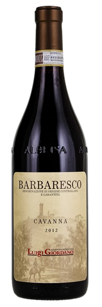 2012 Luigi Giordano Barbaresco Cavanna, 750ml