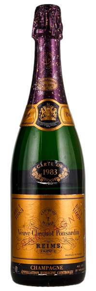 1983 Veuve Clicquot Ponsardin Brut Carte d'Or, 750ml