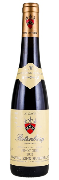 2002 Zind-Humbrecht Pinot Gris Rotenberg Wintzenheim, 375ml
