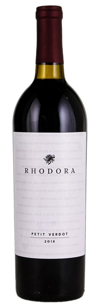 2018 Rhodora Petit Verdot, 750ml