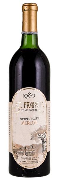 1980 St. Francis Sonoma Valley Merlot, 750ml