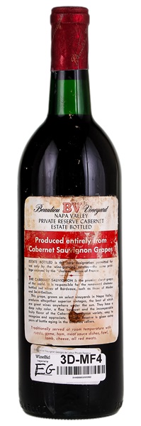 1972 Beaulieu Vineyard Georges de Latour Private Reserve Cabernet Sauvignon, 750ml