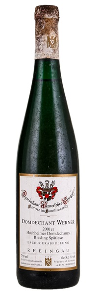 2001 Domdechant Werner'sches Hochheimer Domdechaney Riesling Spätlese #10, 750ml