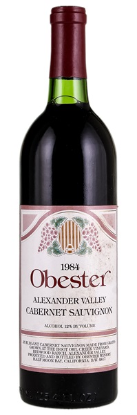 1984 Obester Cabernet Sauvignon