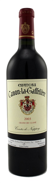 2003 Château Canon-La-Gaffeliere, 750ml