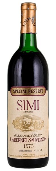 1973 Simi Special Reserve Cabernet Sauvignon, 750ml