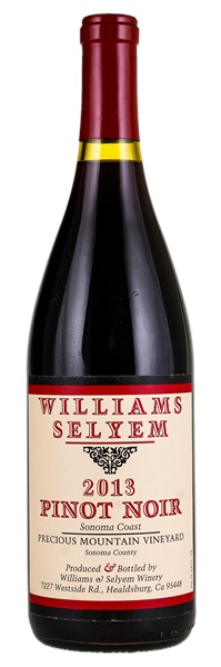 2013 Williams Selyem Precious Mountain Pinot Noir, 750ml