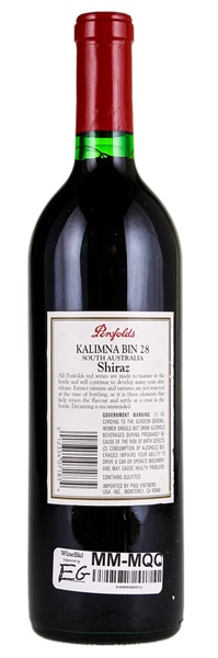 1993 Penfolds Kalimna Bin 28 Shiraz, 750ml