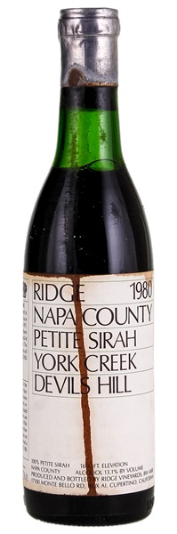 1980 Ridge York Creek Petite Sirah