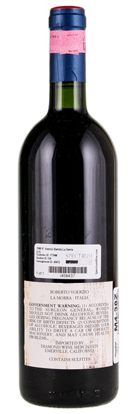 1990 Roberto Voerzio Barolo La Serra, 750ml