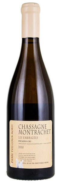 2010 Pierre Yves Colin-Morey Chassagne-Montrachet Les Embrazées, 750ml