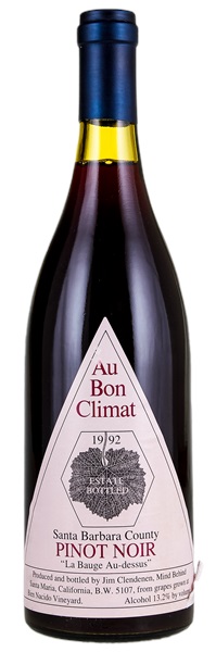 1992 Au Bon Climat La Bauge Au-dessus Pinot Noir, 750ml