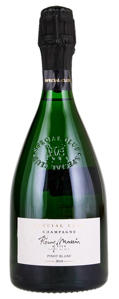 2018 Remy Massin Brut Millésime Extra Brut Special Club Pinot Blanc, 750ml
