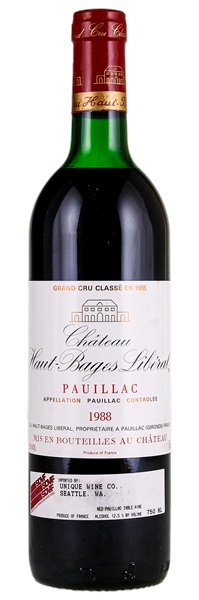 1988 Château Haut-Bages-Liberal