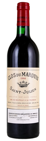 1986 Clos du Marquis, 750ml