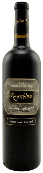 2006 Rosenblum Monte Rosso Vineyard Reserve Zinfandel, 750ml