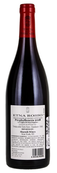 2018 Tenuta Delle Terre Nere Etna Rosso La Vigna Di Don Peppino Prephylloxera, 750ml