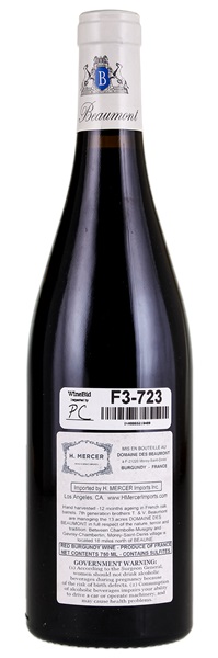 2015 Domaine Des Beaumonts Charmes-Chambertin, 750ml