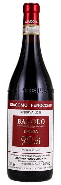 2016 Giacomo Fenocchio Barolo Bussia Riserva 90 Di, 750ml