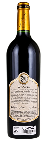 2009 Far Niente Cave Collection Cabernet Sauvignon, 750ml