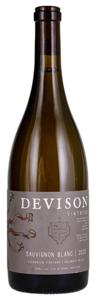 2022 Devison Vintners Evergreen Vineyard Sauvignon Blanc, 750ml