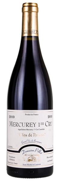 2010 Jean-Michel et Laurent Pillot Mercurey Clos Paradis, 750ml