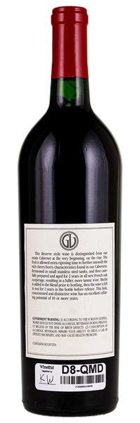 1990 Groth Reserve Cabernet Sauvignon, 750ml