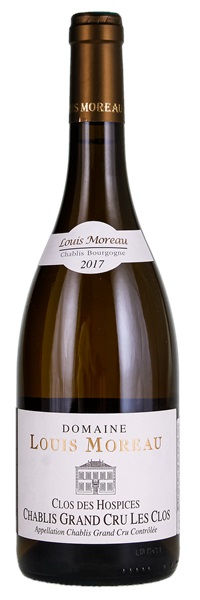 2017 Louis Moreau Chablis Les Clos Clos des Hospices Dans les Clos, 750ml