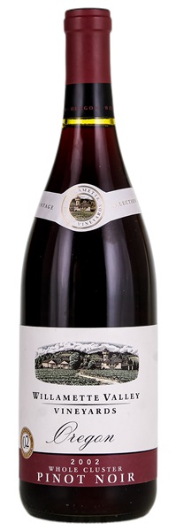 2002 Willamette Valley Vineyards Whole Cluster Pinot Noir, 750ml